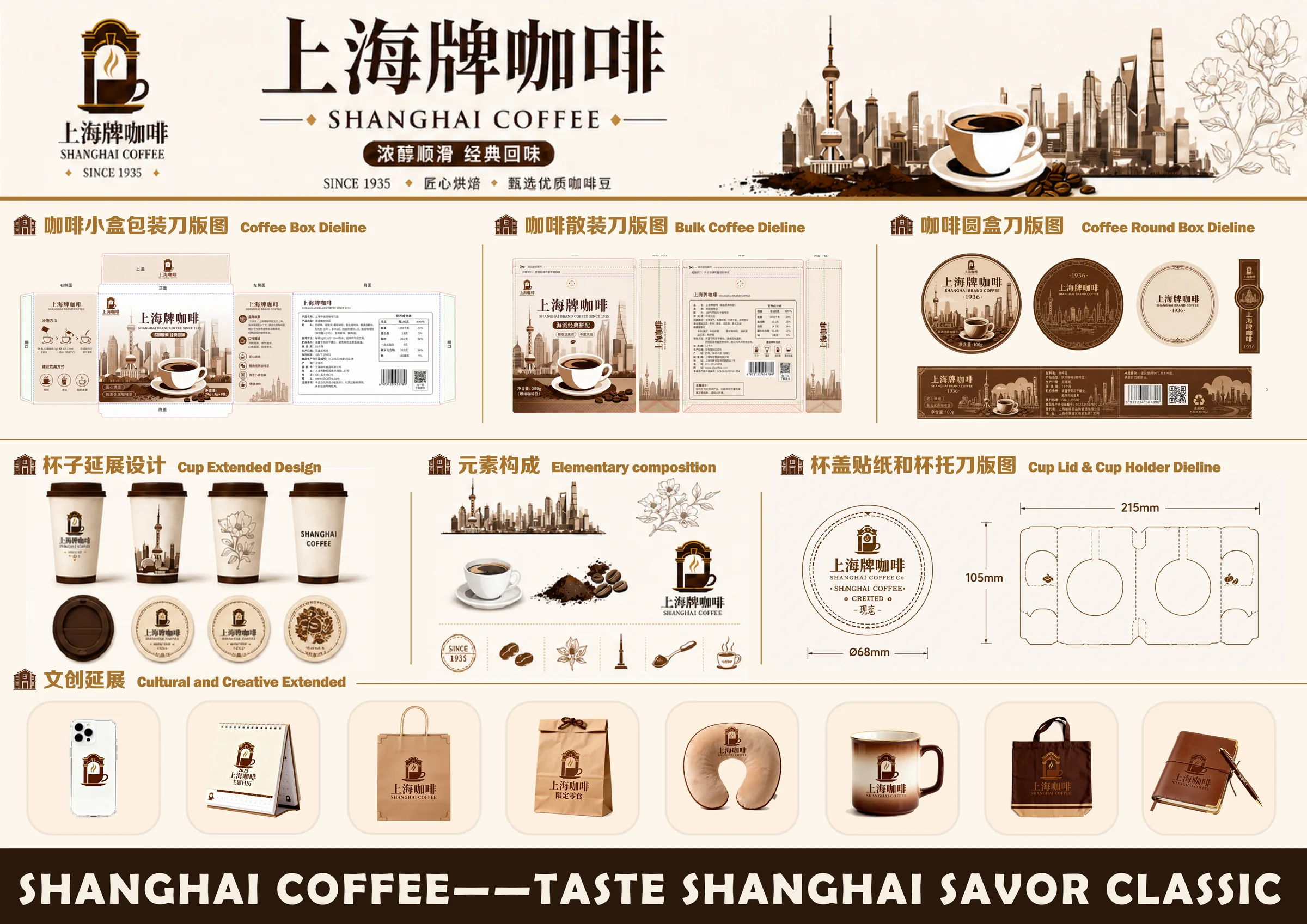 上海咖啡包装效果图二